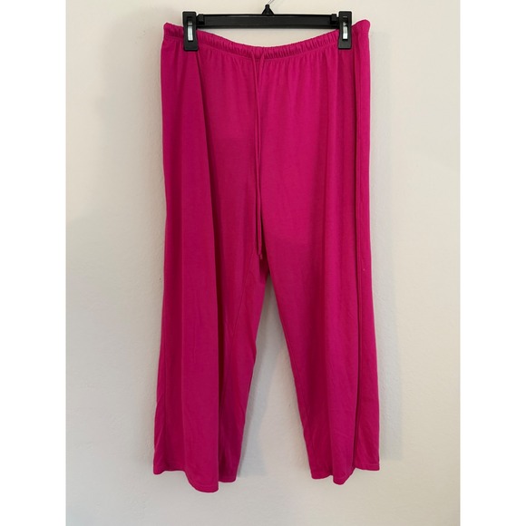 Natori Other - Natori Womens Magenta Pink Wide Leg Pajama Pants Drawstring Lounge Sleepwear L